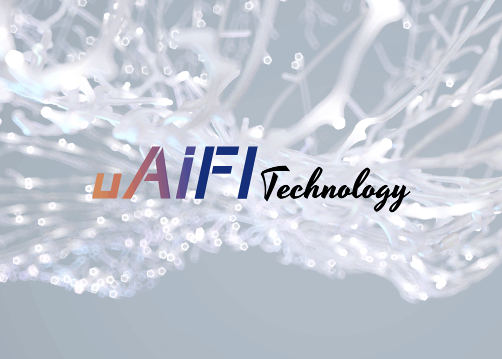 logo of uAIFI technology with splendid background